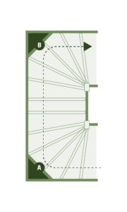 Met lepe hoek (400x400MM)